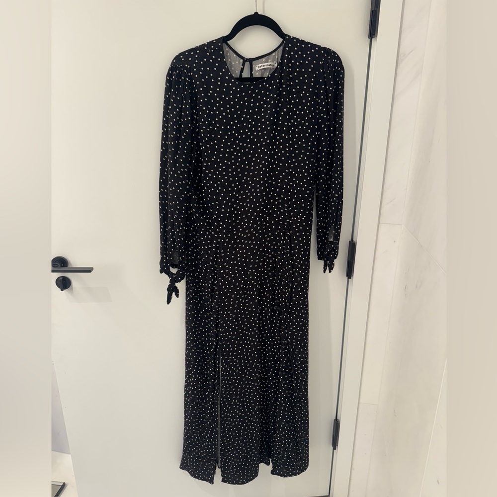 Reformation Black and White Long Sleeve Dress - Picture 3 of 7